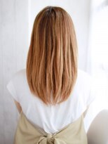 ナル 白山神社参道通り店(nalu)&nbsp;かきあげハイトーンベージュの内巻きワンカール