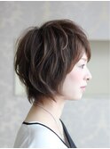 Lidee ハイライトカラー束感ゆるふわショート