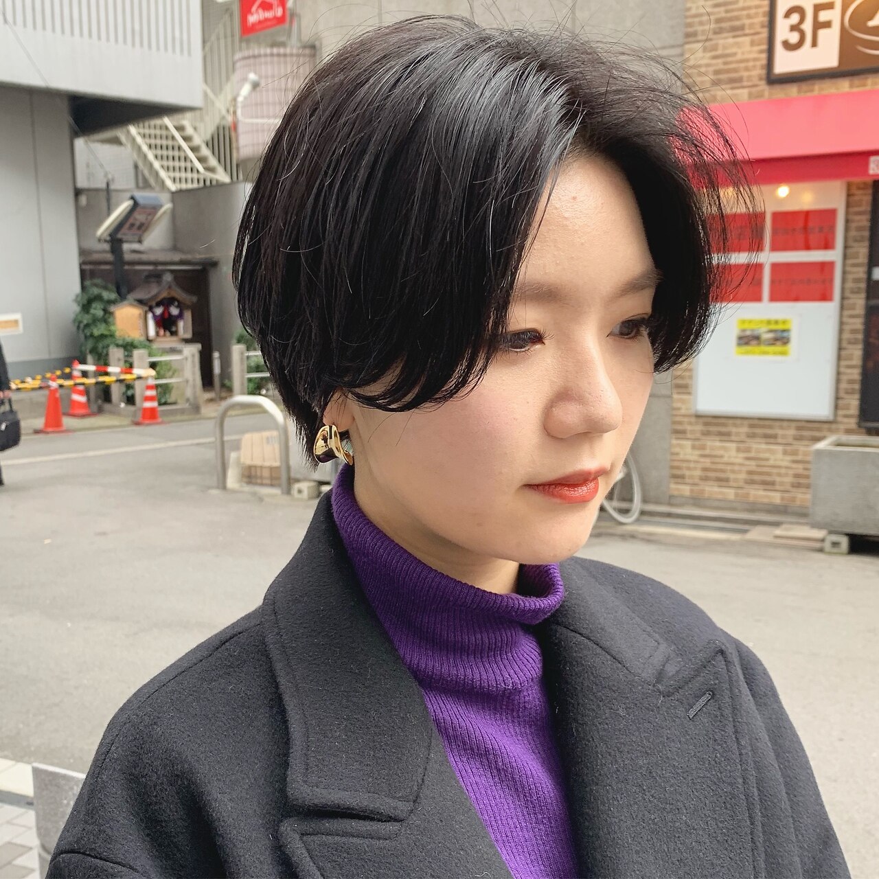 ハンサム エンドカラー×ハンサムショート｣ 全体ブリーチして落ちる黒染め