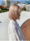 ケアブリーチホワイトベージュとボブ＊fukuda