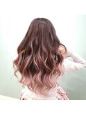 【liris】シアーピンクグラデーション×フレンチガーリー