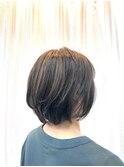 ハイライト/グレージュ/グラボブ/ショートボブ/30代40代/小顔