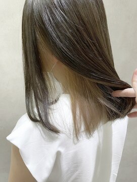 アッシュブランシェ(h Blanche) オリーブベージュ×インナーミルクティー