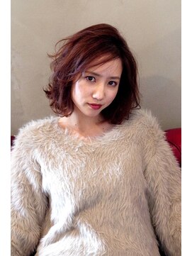 クシュ 所沢東口店(kusyu...) 40代50代/ボブウルフ/ココアベージュ/黒髪/グレージュカラー