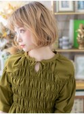 外国人風ツートーンカラーゆるふわ小顔ボブa浦和10代20代30代