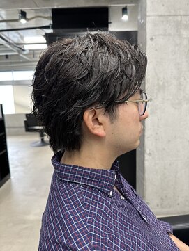 フイ 代々木(Hui) メンズ/アップバング/ツーブロックマッシュ/束感ショート