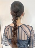 可愛く個性的に◎タイト編み下ろしアレンジ