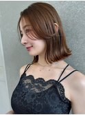 韓国レイヤーカット/ヨシンモリフェイスレイヤー/艶髪カラー