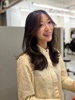 ノク 渋谷(nok)&nbsp;ミディアムレイヤーダークブラウン_オリーブベージュ