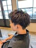 「新規」カット+眉毛カット　￥5445