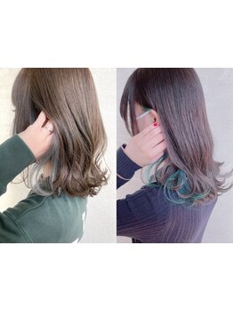 カラーで印象は変わる！髪の芯から潤い溢れる艶髪に♪透明感のあるカラーで褒められスタイルに。