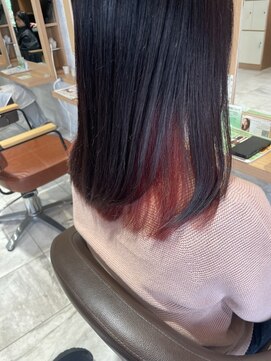 ビアンコカーロ 用賀店(Bianco caro) インナーカラーピンク/20代30代40代