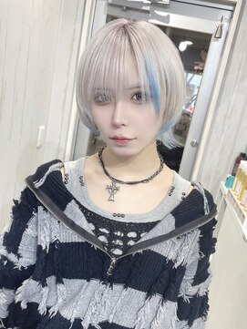 オアフ(Oahu) ホワイト×水色×ウルフ