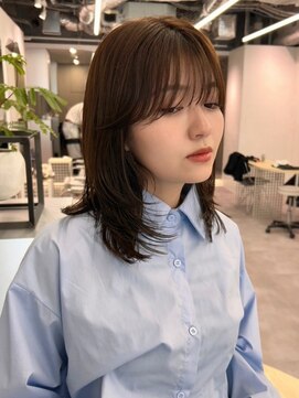 ポーチバイハニー オモテサンドウ(PORCH by HONEY omotesando) 小顔レイヤーワイドバング美髪髪質改善マロンベージュ3