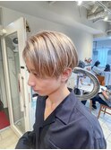 横浜★メンズハイトーンホワイトミルクティー