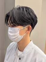 センターパートニュアンスパーマ韓国カルマパーマコンマヘア