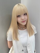 抜きっぱなしブロンド/ホワイトブロンド/ブロンドヘア