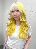 15008ブリーチ＆ダブルカラーニュアンスインナーイエロー
