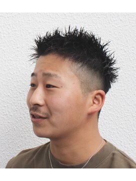 スウェル 稲毛店(Swell) サーフカール/フェザーパーマ/ブルーブラック/稲毛駅/眉毛