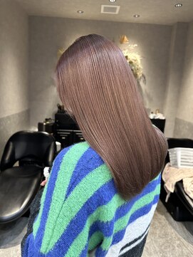 ロンドルピナス 小倉(Lond Lupinus) ミディアムヘア暗めカラー/デザインカラー/フェイスフレーミング