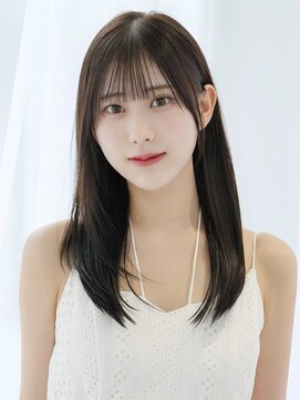 レイリー 原宿 表参道(Rayreee) (F)小顔見えバング×大人かわいいセミロング