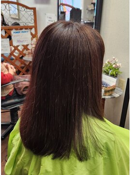 セミロングストレート