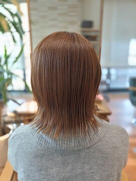 ルッカランス 王子店(Lucca Lance) 3月　ブリーチなし　白髪ぼかし　　ブラウンカラー