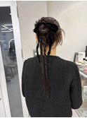 ブリーチなしカラー/ヘアアレンジ/ヘアセット/福岡/10代20代30代