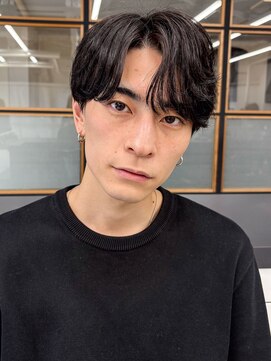 ソアメンズ 渋谷(soar men's) ビジネス◎社会人ニュアンスパーマ×黒髪ショート