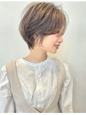 【30代/40代/50代】ショートボブ/無造作ショート/明るめカラー