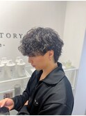 波巻きウェーブパーマ