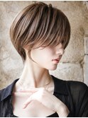 大人可愛い30代40代50代小顔◎マッシュショートボブウルフカット