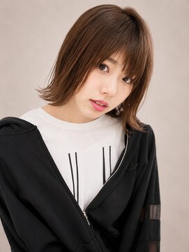 アンドリープ(&LEAP) 切りっぱなしボブ×外ハネ