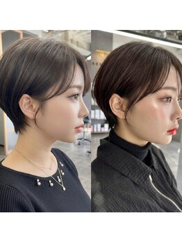 nuance.【ニュアンス】【8月1日NEW OPEN（予定）】の写真/【大通駅徒歩3分】ショート初挑戦でも大丈夫◇フェイスラインと前髪で印象UP＊似合わせカット[ショート］