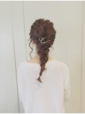 ルーズ編み ダウンスタイル