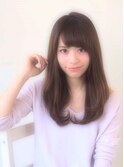 【ALLURE】大人可愛いナチュラルストレート×ミントベージュ
