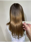 髪質改善カラー,透明感ベージュ,美肌カラー,韓国ツヤカラー/草加