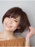 骨格にフィット小顔ショート（＝カッパーオレンジブラウン）