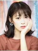 【keep hair design 三橋】外はねボブミディアム×パーマ