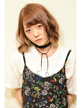 ブレス バイ ファースト 大和吉岡店(Breath by first) 【エアリーボブスタイル☆ピンク× アッシュ系インナーカラー】