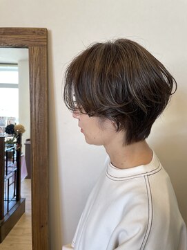 ハール(haar) ハンサムショート×ハイライトカラー