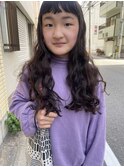 髪質を活かしたロングのオン眉スタイルのお客様☆クロカワケンタ