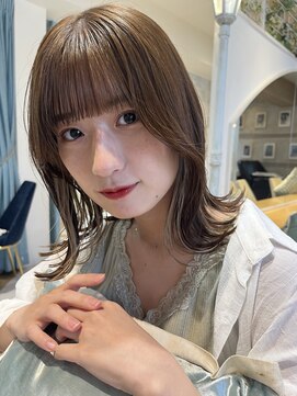 ロンドルーチェ 心斎橋(Lond luce) ダークアッシュ/ミディアムレイヤーカット［髪質改善/縮毛矯正］