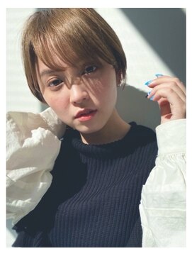 エムスラッシュ 表参道(M.SLASH) 表参道/カットが上手い/ミニボブ/ハイトーン/カーキアッシュg2