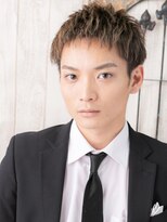 メンズヘア ビーセカンド 草加店(MENS HAIR B-2) メッシュハイトーンカラーのツーブロックショートM草加