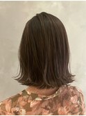 くびレイヤー 外ハネボブ 髪質改善カラー グラデーション