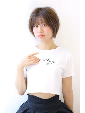 オーロ 西宮店(ORO) グレージュ　まるみボブ