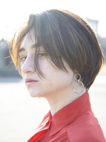 ピズム(PISM) 前髪なしショート/ショコラアッシュ/ヘルシースタイル/ミニボブ