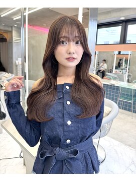 ロンド ストラーダ 心斎橋(Lond strada) くびれヘア×アプリコットオレンジ×美髪［髪質改善/縮毛矯正］