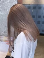 韓国ヘア透明感暗めミルクティーベージュグレージュカラー原宿